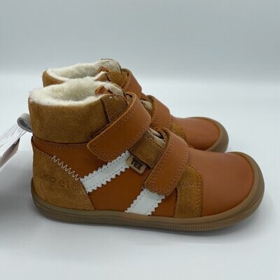 KOEL Barefoot Ethan Tex Wool Cognac KOEL Ethan Tex Wool Cognac Kinder-Barfußschuh mit Klettverschluss
