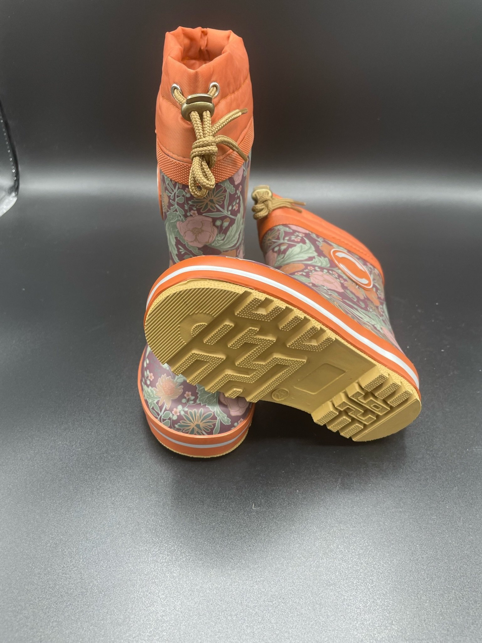 Mikk-Line Wellies Ginger Bread Kinderschuh mit Wollfutter und Profilsohle 