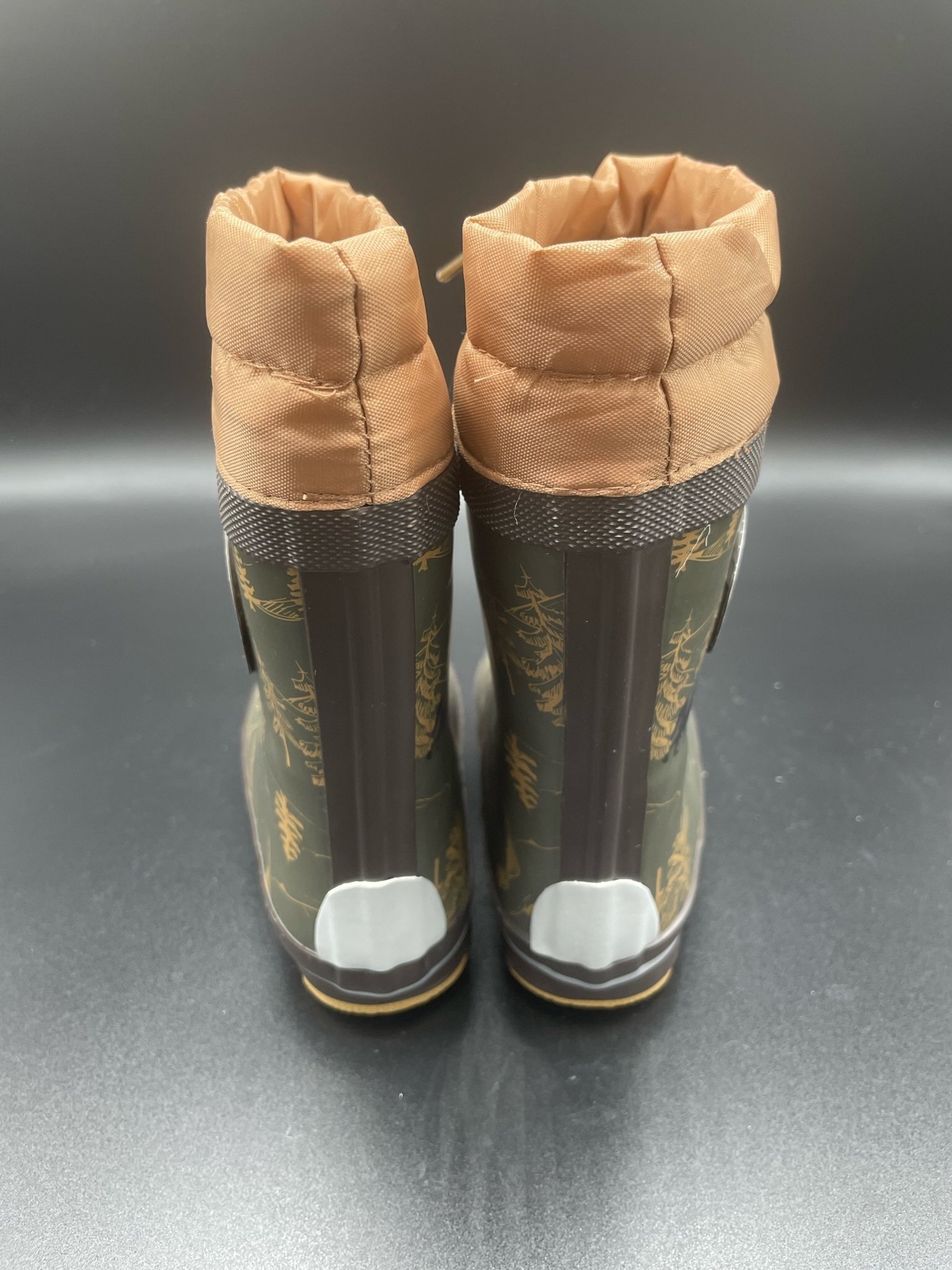 Mikk-Line Wellies Forest gefütterte Gummistiefel mit Wollfutter und Profilsohle