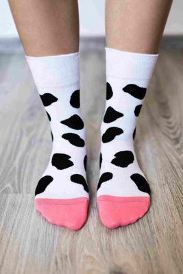 BeLenka Barfußsocken BeLenka Barfußsocken Kuhflecken mit mehr Platz im Zehenbereich