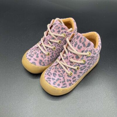 Telyoh - Lauflerner Schnürer - pink leo elyoh Lauflerner Schnürer Pink Leo aus Leder für schmale Kinderfüße