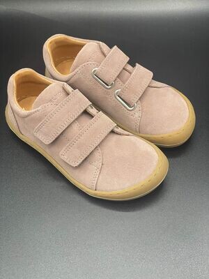 Telyoh Barfußschuh Klett Rauleder Telyoh Barfußschuh Klett Rauleder Altrosa für Kinder - Paaransicht