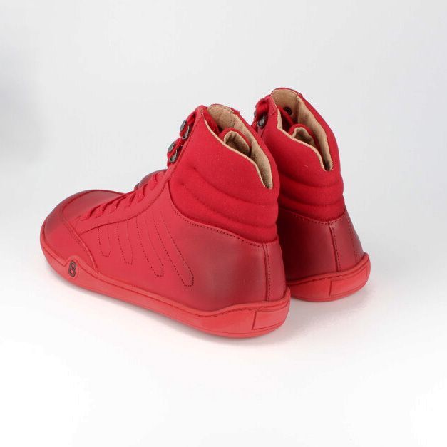 bLifestyle urbanSTYLE Nappa Red roter Barfußsneaker aus Leder für Damen und Herren