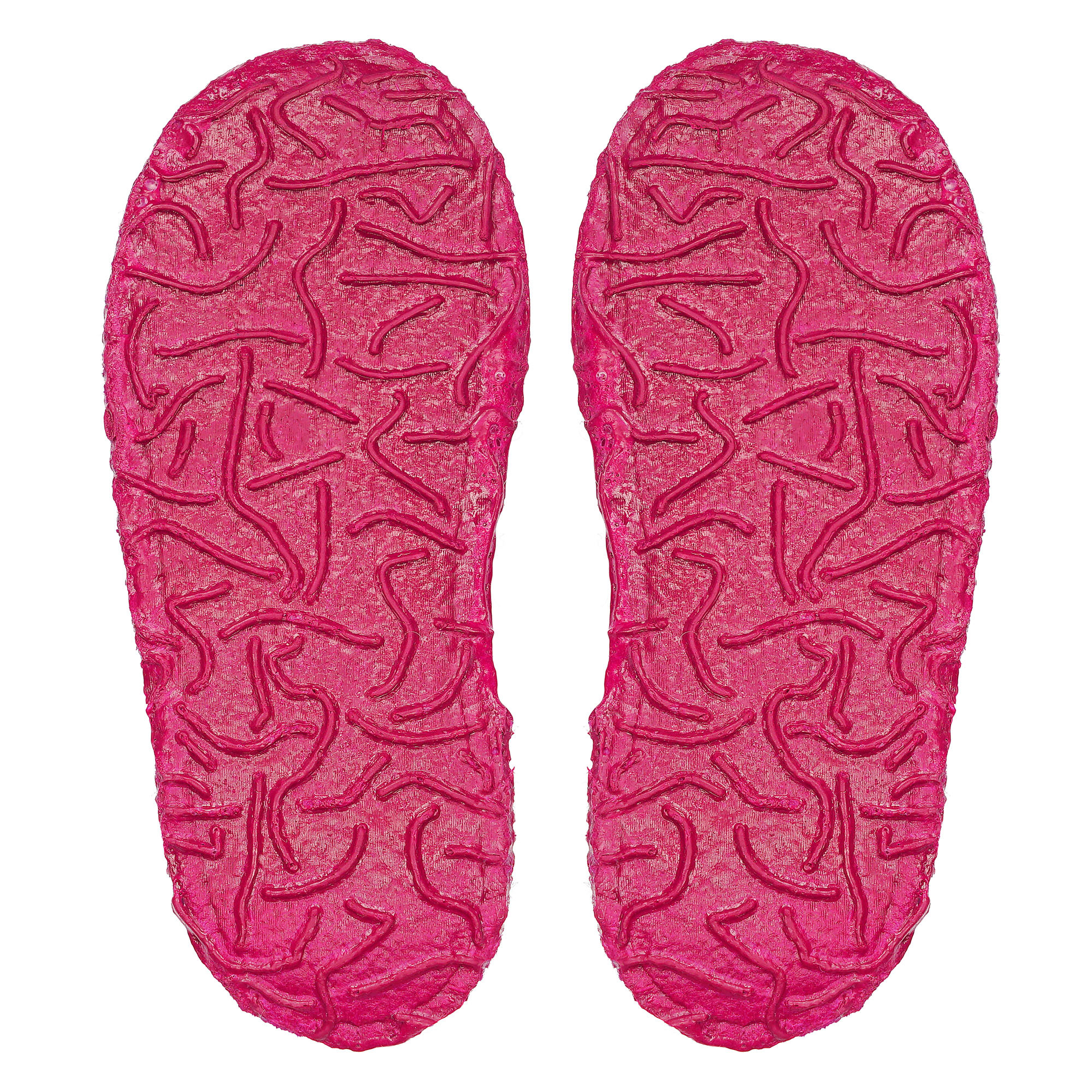 Nanga Kätzchen Pink Hausschuh mit Klett für Kita, Zuhause und Kindergarten