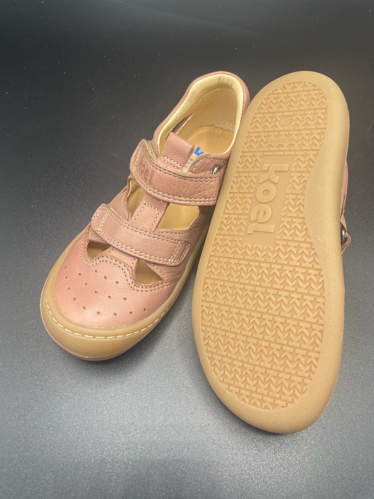 KOEL BEP Small Altrosa Kinder-Barfußsandale Weite XS