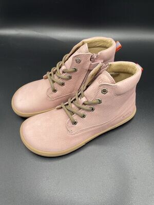 KOEL| Barefoot Boots | Elli rosa KOEL Elli Rosa Kinder-Barfußboots aus Leder mit Schnürung und Reißverschluss
