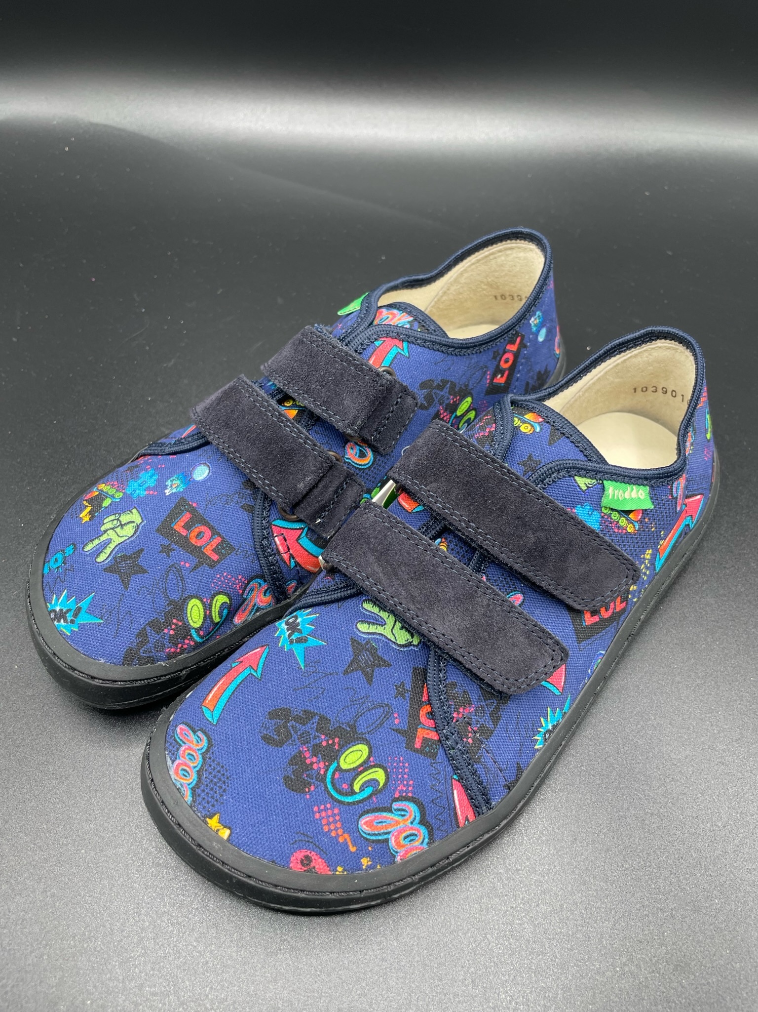 Froddo Canvas Sneaker Blue Kinder-Barfußschuh aus Textil