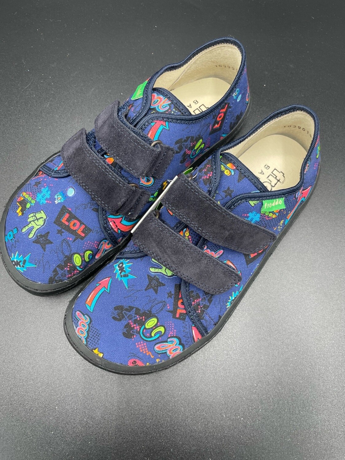 Froddo Canvas Sneaker Blue Kinder-Barfußschuh aus Textil