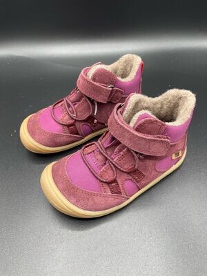 KOEL BEAU bordeaux Winter-Barfußschuhe für kleine Kinder