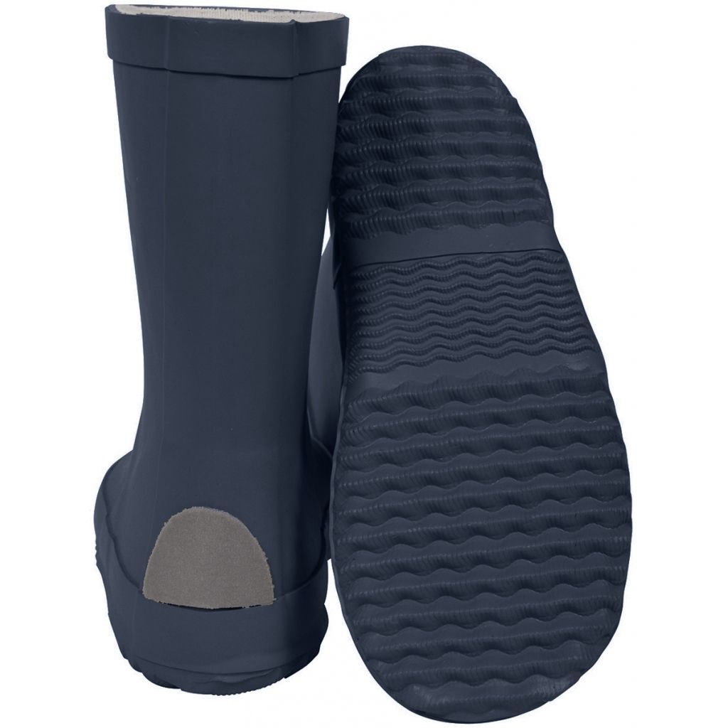 Mikk-Line Wellies Barfuß-Gummistiefel als Paar in Seitenansicht mit flexibler Naturkautschuk-Sohle und breiter Zehenform