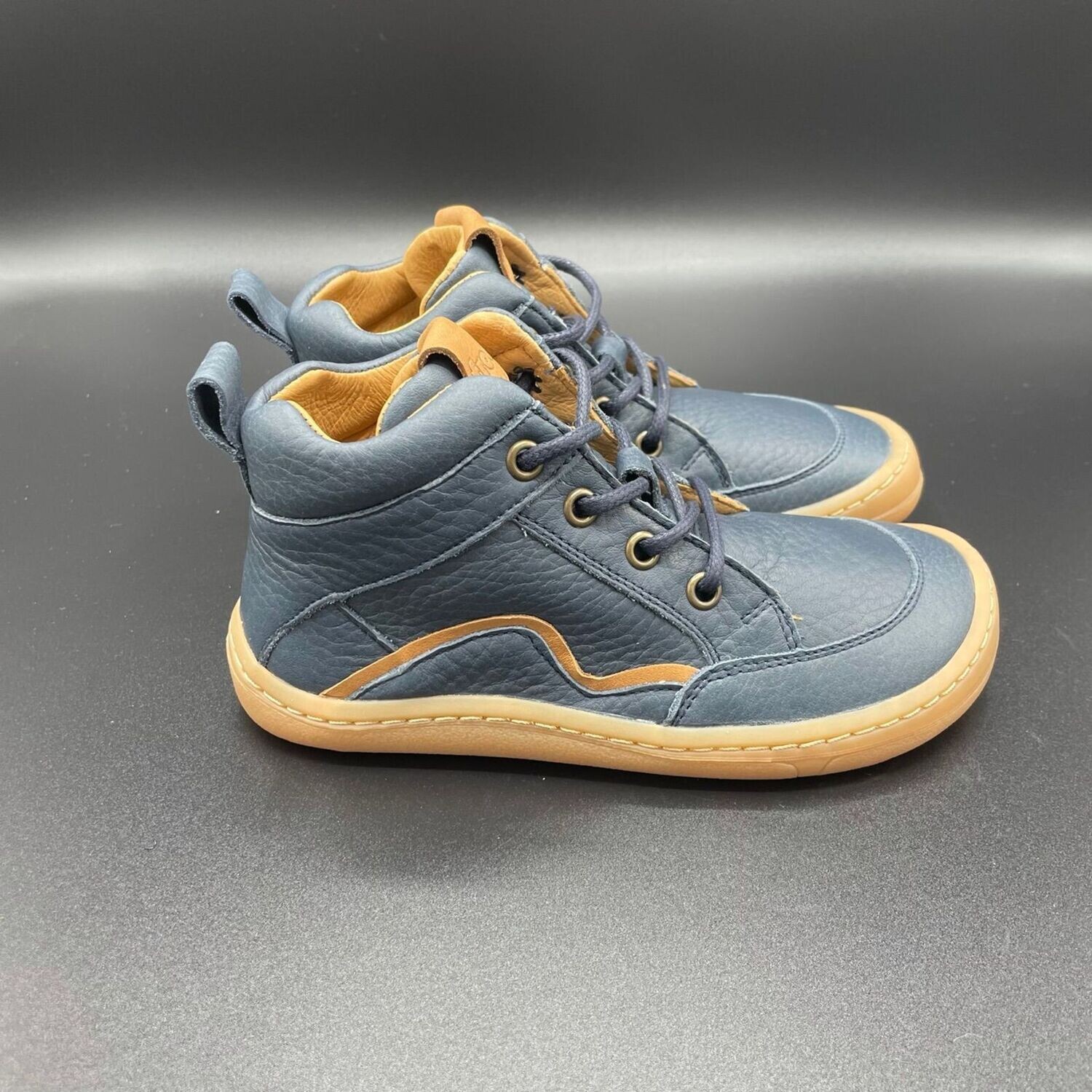 Froddo Barefoot Schnürboots blau Froddo Barefoot Schnürschuh Blau Übergangsschuh für Kinder