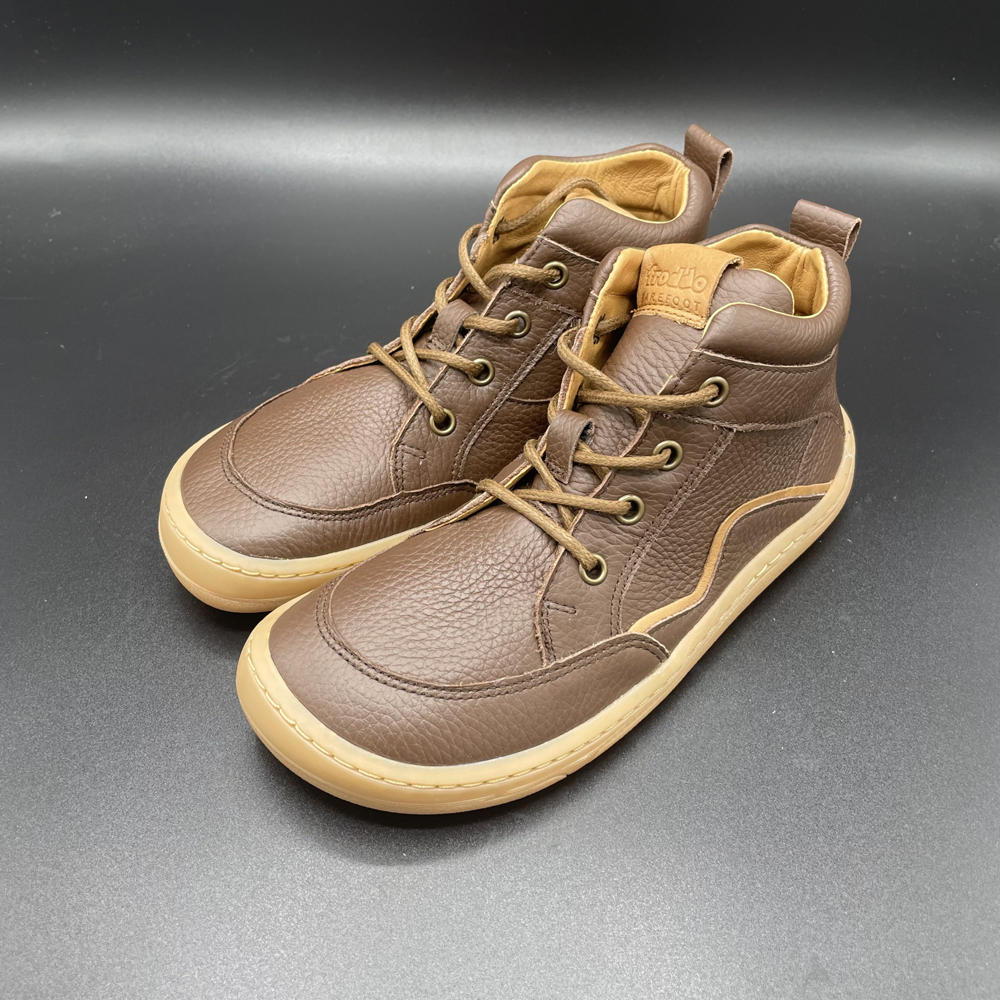 Froddo Barefoot Schnürboots braun Froddo Barefoot Schnürschuh Braun Übergangsschuh für Kinder
