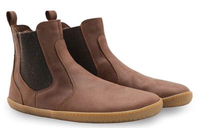 aylla | Aylla UMA chocolate Damen Barfuß Chelsea Boots aus Leder