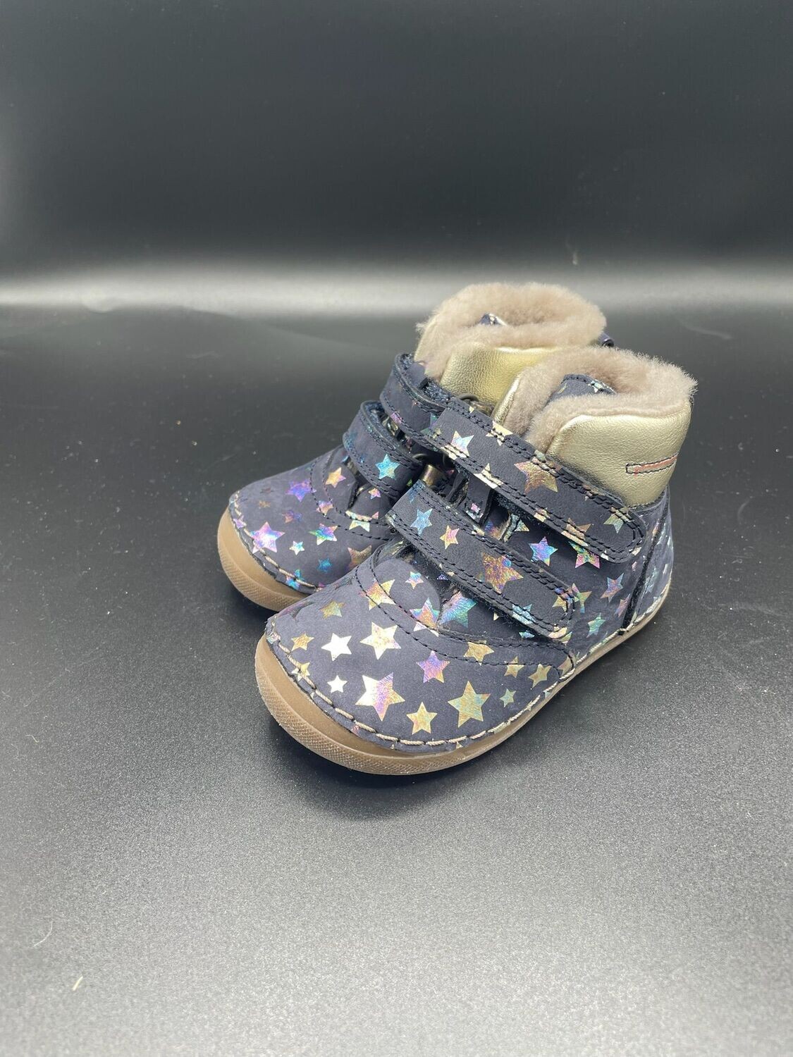 Froddo Paix Winter Stars Lauflernschuhe Kinder Lammfell