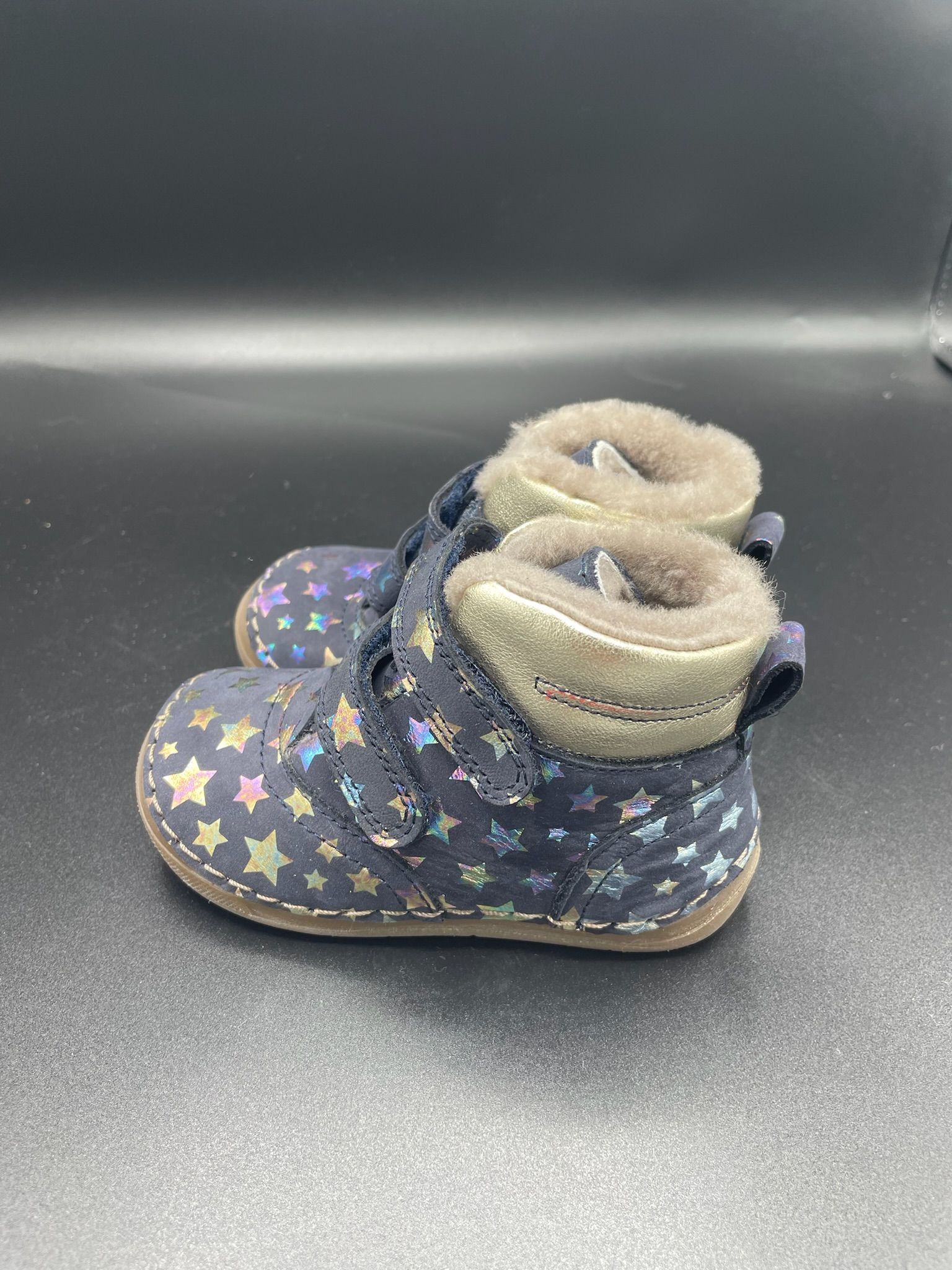 Froddo Paix Winter Stars Lauflernschuhe Kinder Lammfell