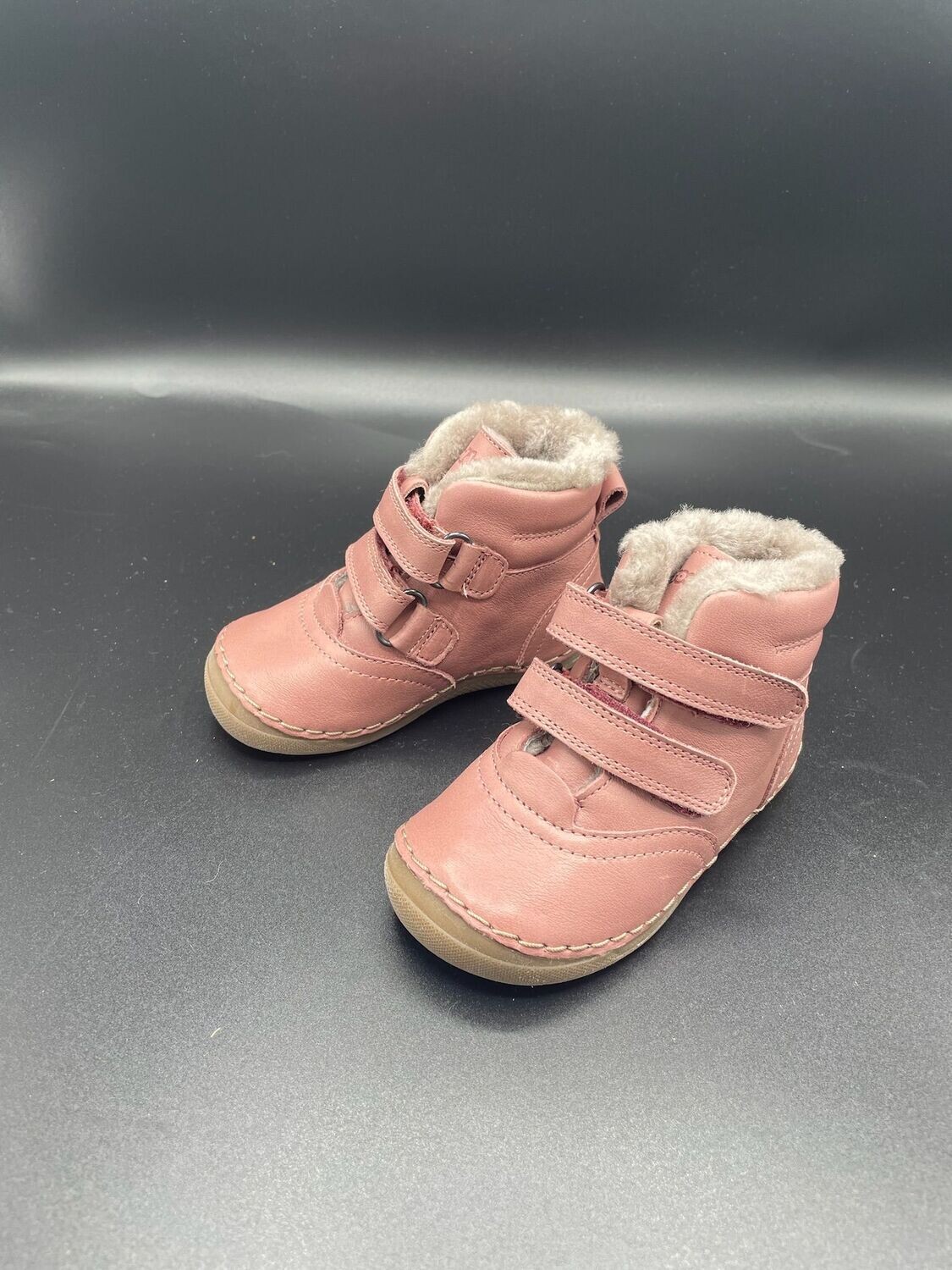 Froddo Paix Winter Dark Pink Lauflernschuhe Mädchen Lammfell