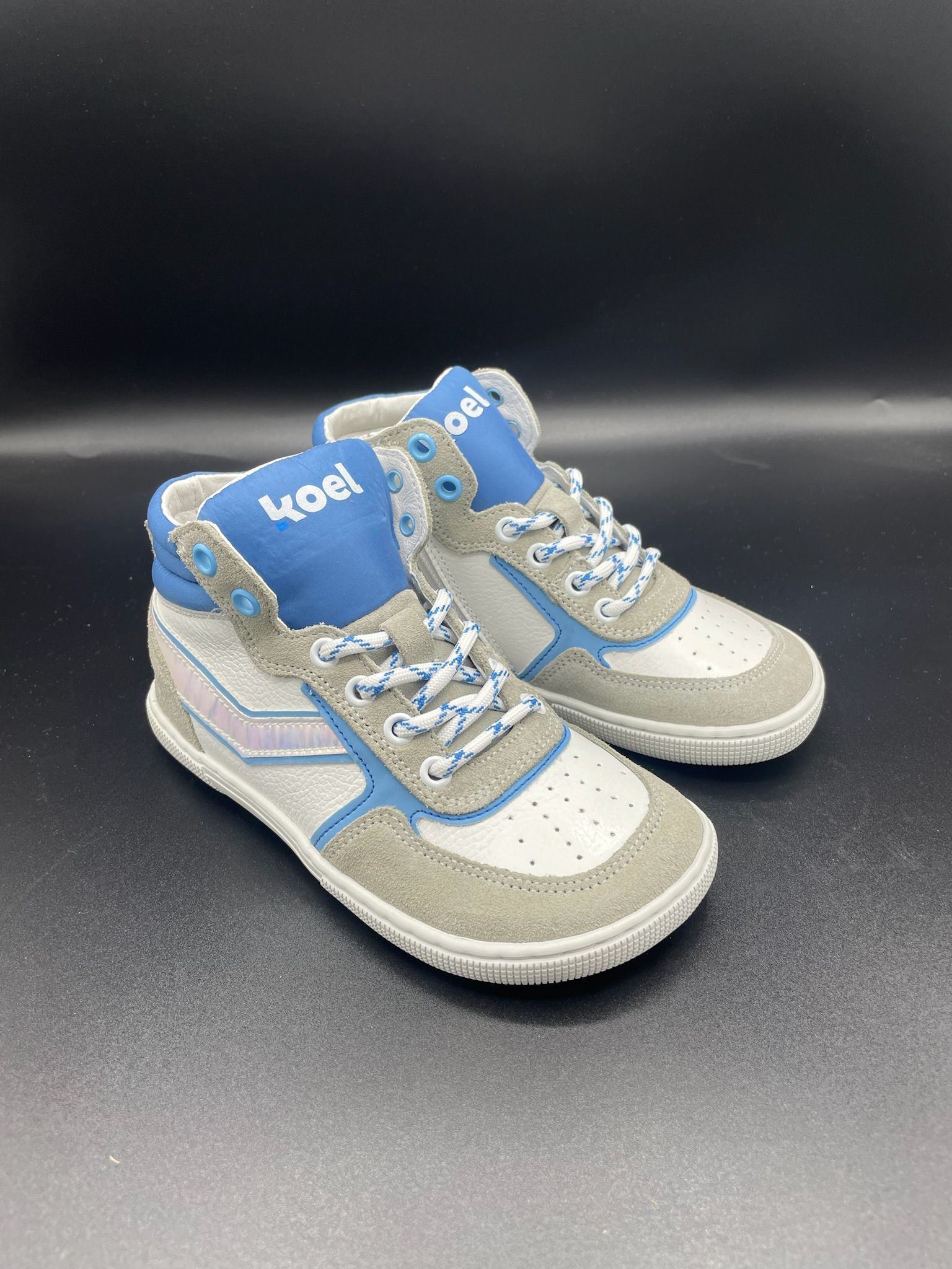 KOEL DANISH Nappa Light Blue Barfuß Übergangsschuhe Kinder Damen für Schule Alltag Freizeit