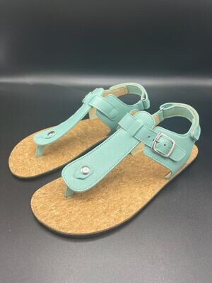 KOEL ABRIANA – Barfußsandale aus Leder für Kinder – Aqua KOEL ABRIANA – Barfußsandale aus Leder für Kinder – Aqua