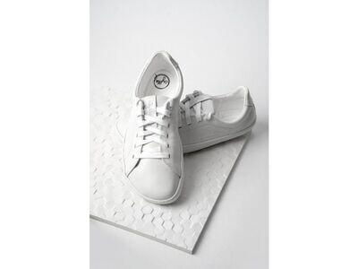 Aylla Keck Men White weißer Leder-Barfußsneaker für Herren