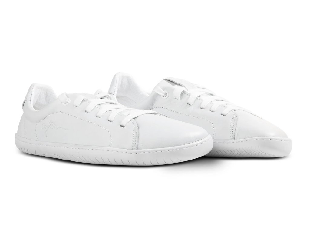 Aylla Keck Men White weißer Leder-Barfußsneaker für Herren