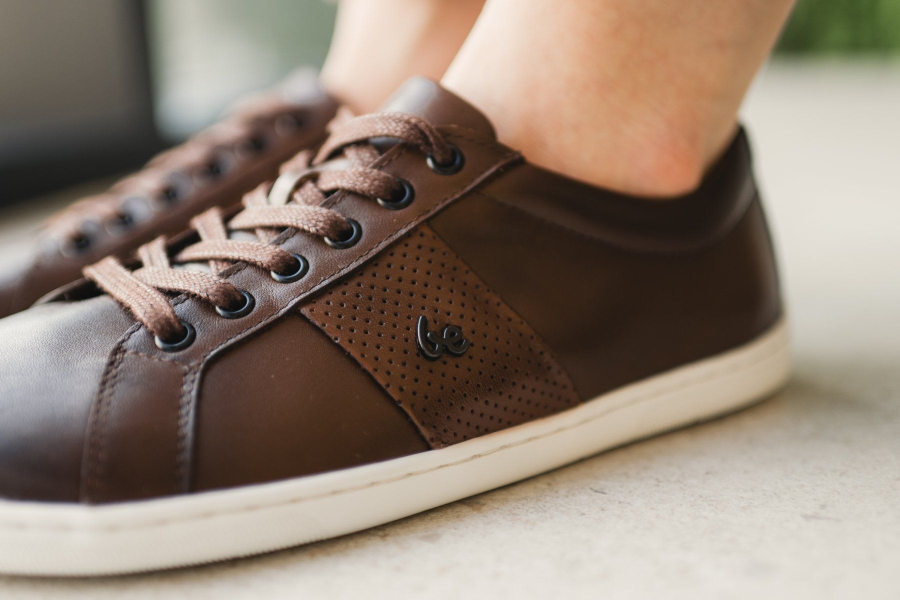 Dunkelbraune Be Lenka Barfußschuhe für Herren