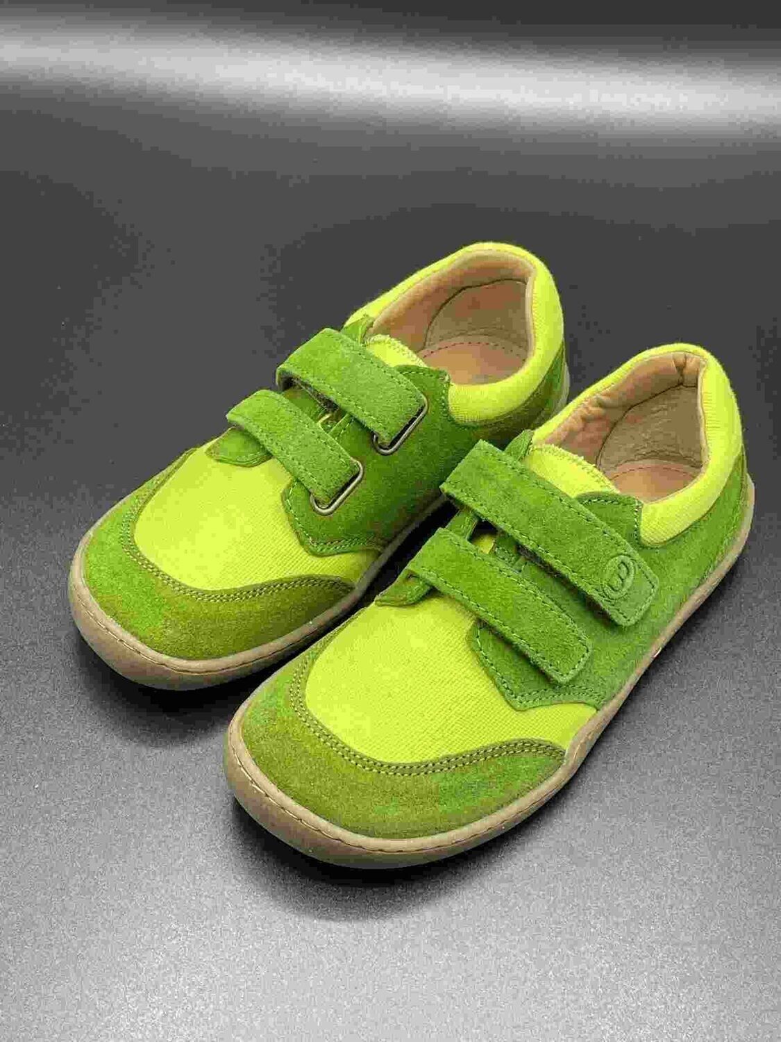 bLifestyle Skink Apfelgrün Kinder-Barfußschuh mit Klettverschluss 