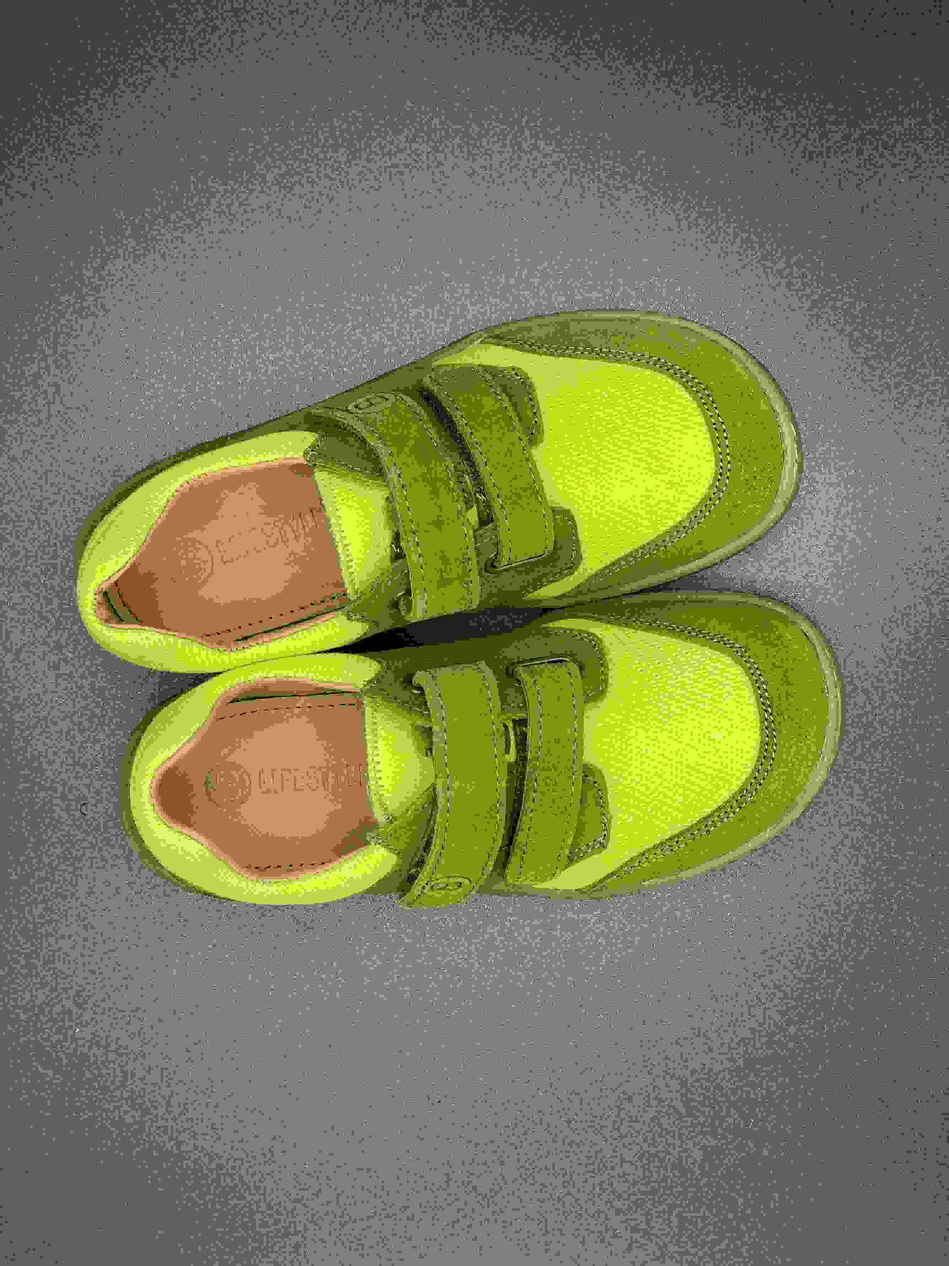 bLifestyle Skink Apfelgrün Kinder-Barfußschuh mit Klettverschluss 