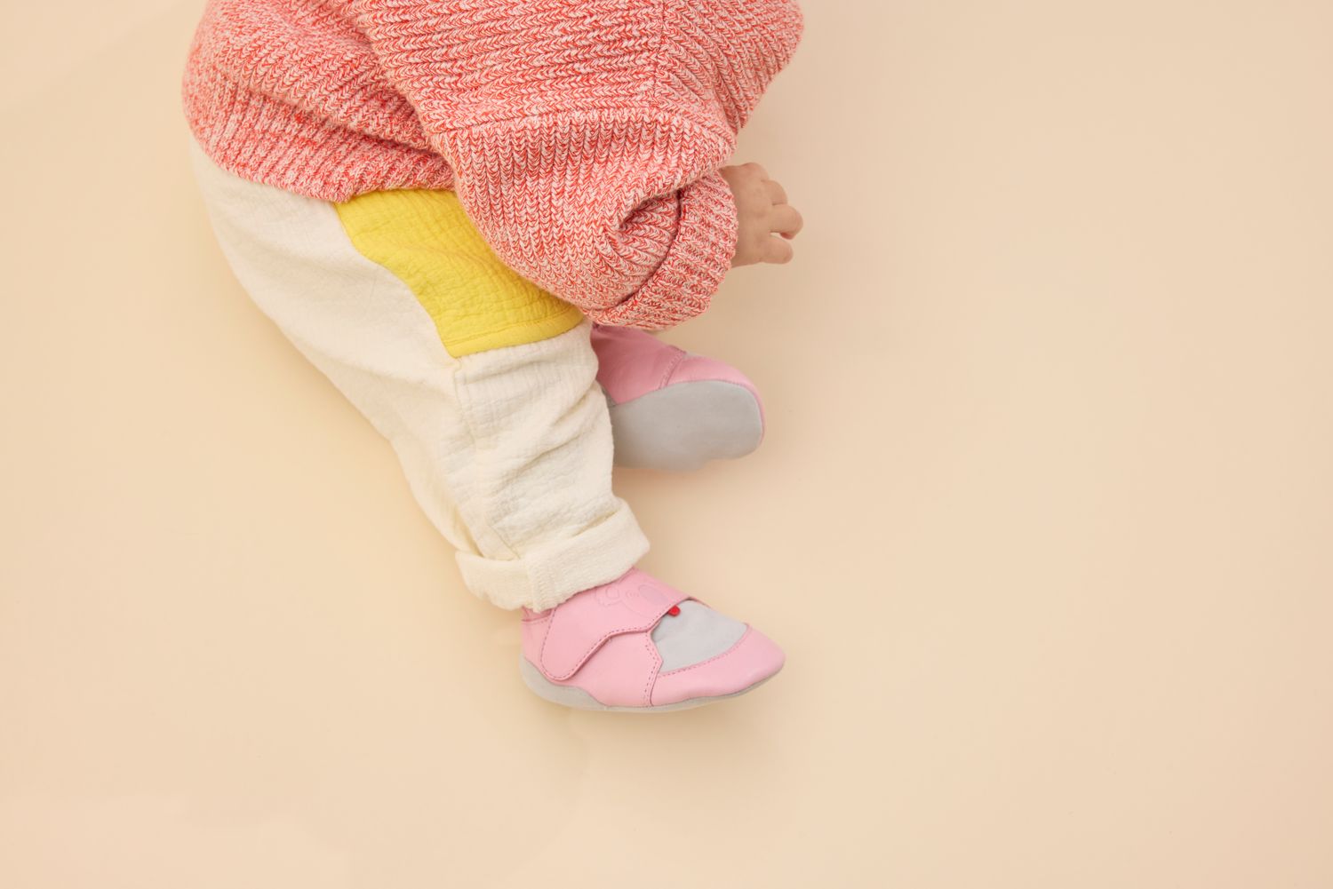 Affenzahn Crawly Rosa Koala Krabbelschuh Baby Mädchen, drinnen für erste aktive Phase