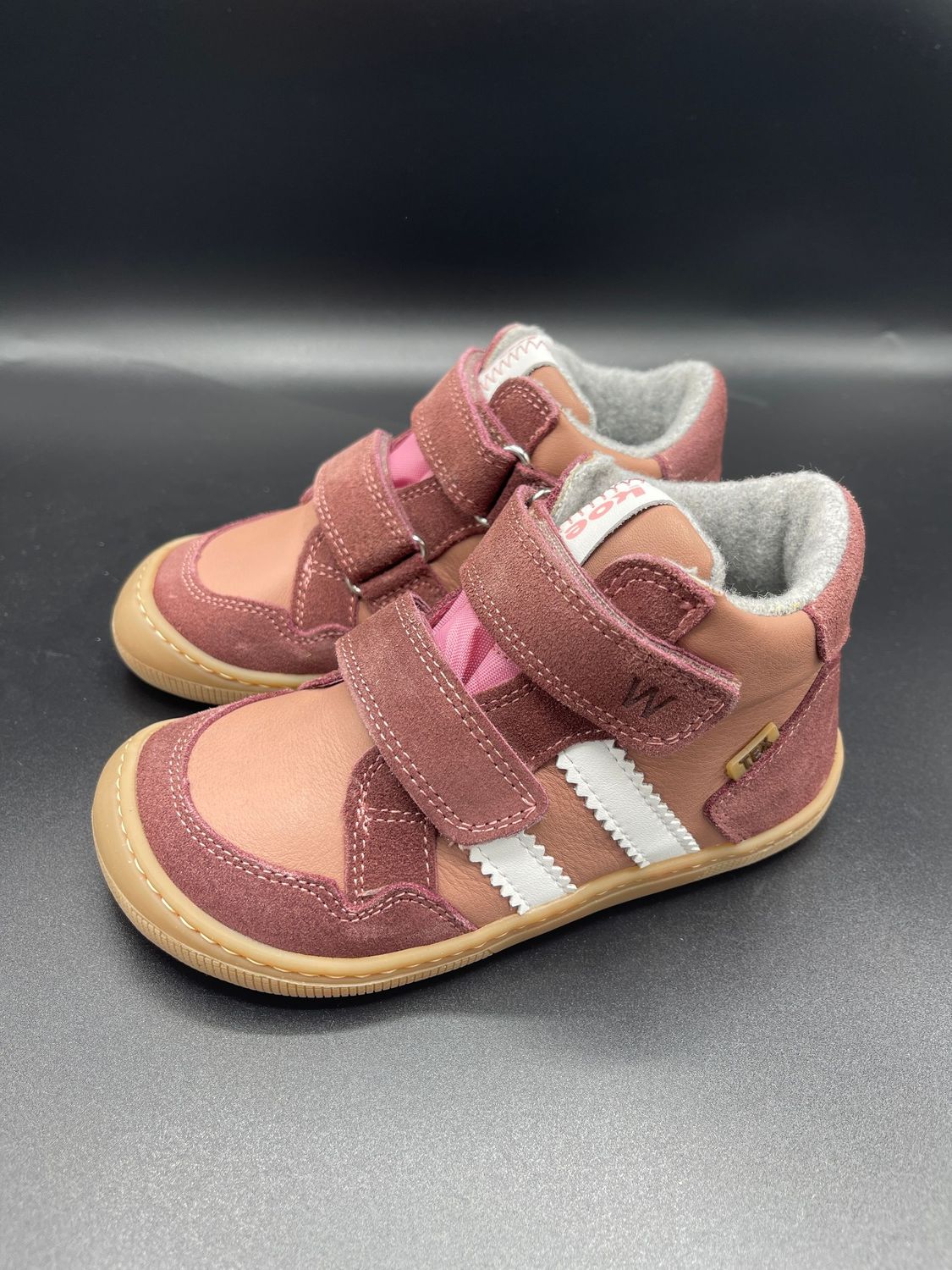 KOEL Kurt W Tex Merino Pink Herbst Winter Barfußschuhe Mädchen breit