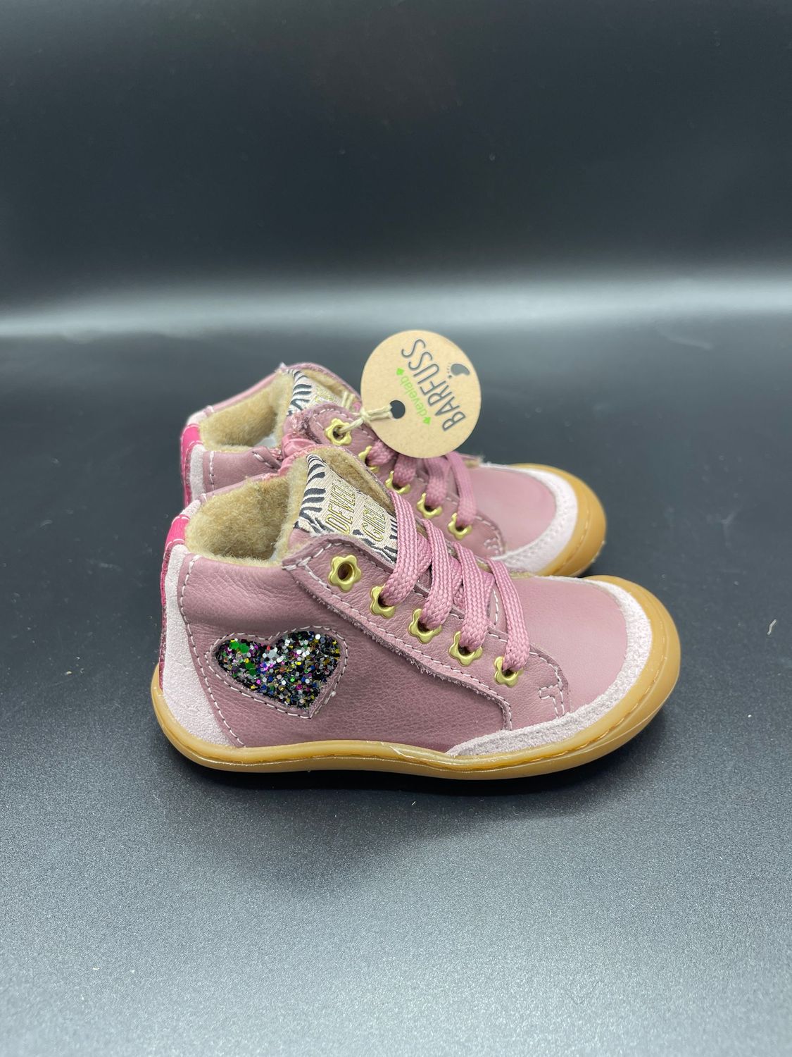 develab | Lauflerner Fleece | old pink develab Old Pink Lauflernschuhe Mädchen Leder