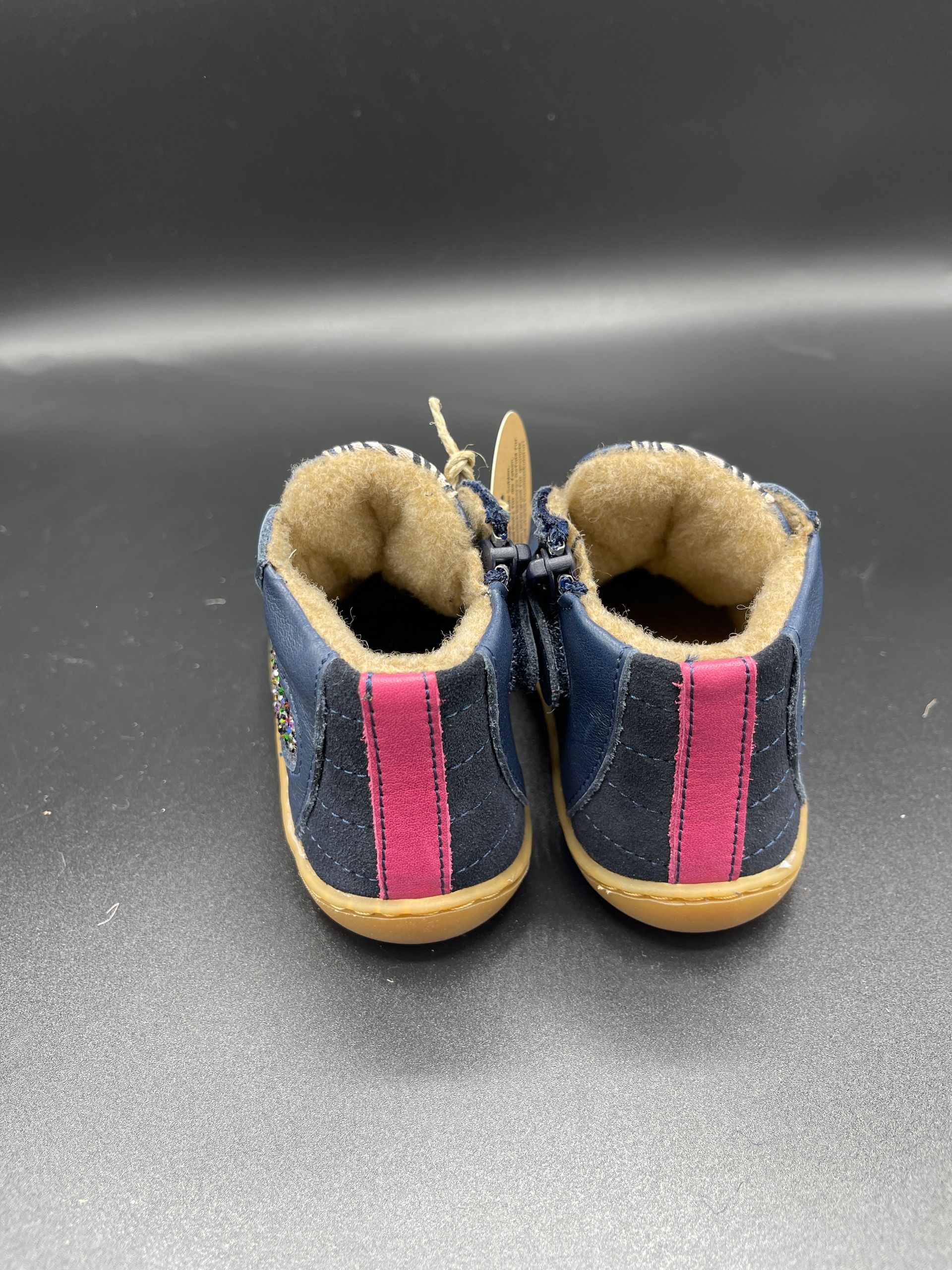 develab | Übergangsschuhe Kleinkind Fleece | navy
