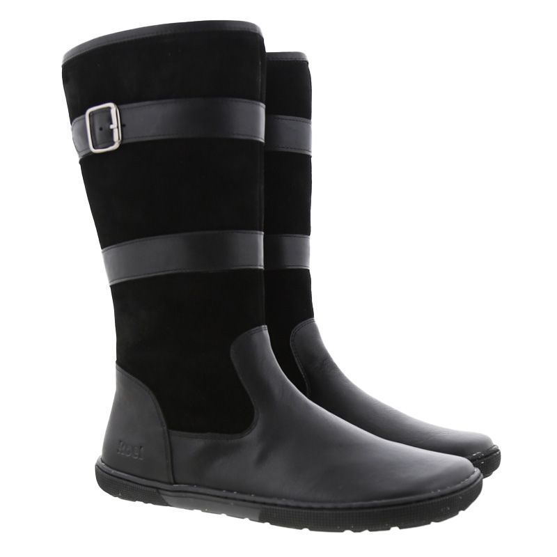 KOEL Felicia Hydro Schwarz Barfußstiefel aus hydrophobiertem Leder