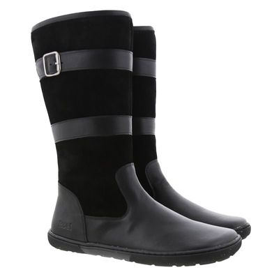 KOEL | BAREFOOT Felicia Hydro | black KOEL Felicia Hydro Schwarz Barfußstiefel aus hydrophobiertem Leder
