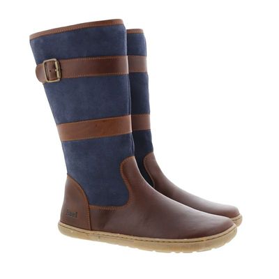 KOEL | BAREFOOT Felicia Hydro | blue KOEL Felicia Hydro Blue Barfußstiefel aus hydrophobiertem Leder in Blau
