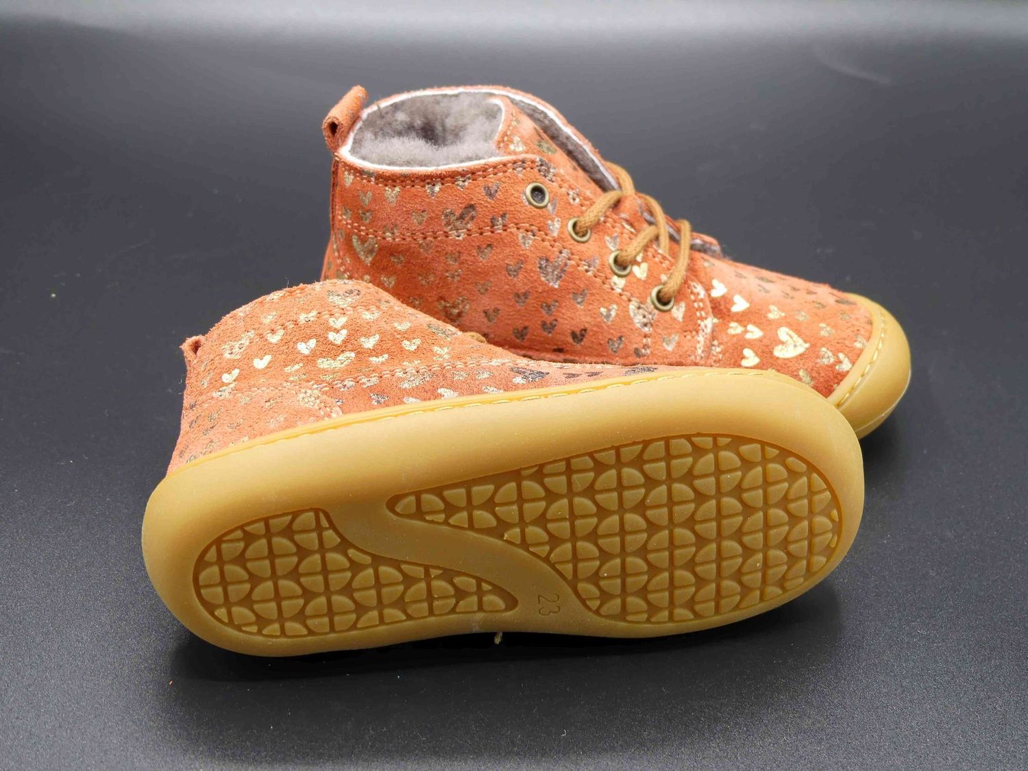 Develab Old Pink Fantasy warme Lauflernschuhe Mädchen