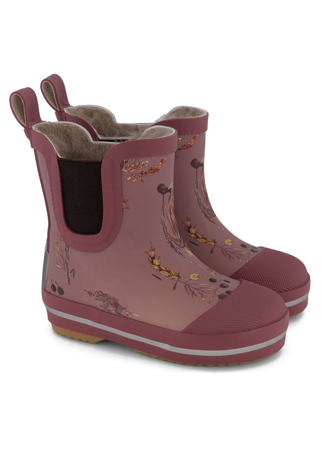 Mikk-Line Short Winter Wellies Rose Brown Gummistiefel für Kleinkinder