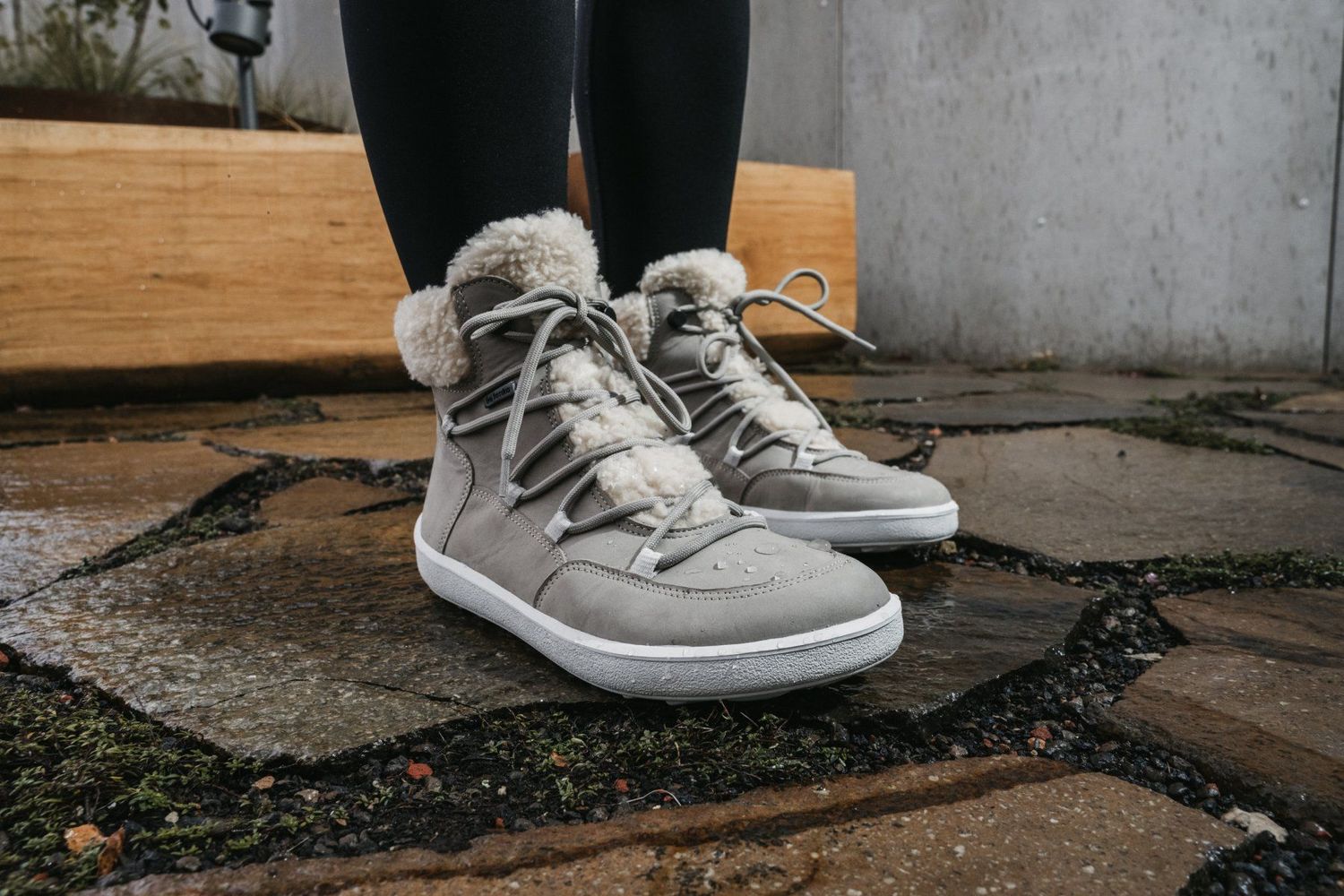 Winter Barfußschuhe Be Lenka Bliss - cloud grey Be Lenka Bliss Cloud Grey Winter-Barfußschuhe Damen