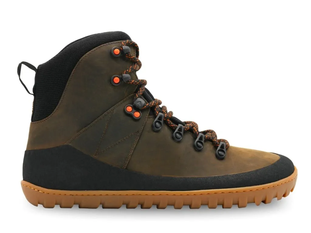 Aylla MITU Braun Barfuß Hiking Boots Herren mit griffiger Profilsohle
