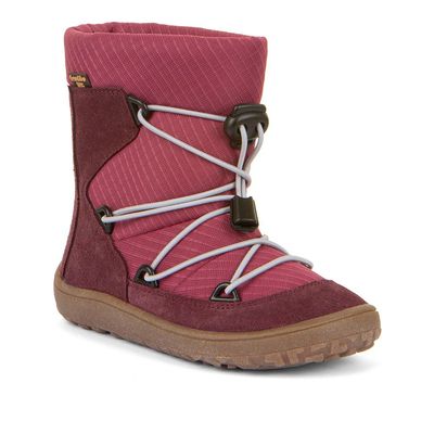 Froddo Tex Track Wool Bordeaux Barfuß Winterstiefel Kinder mit Wollfutter und TEX-Membran