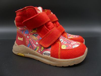 KOEL | Silas Tex Print | Red KOEL Silas Tex Print Red Winter-Barfußschuh für Kinder
mit coolen Prints