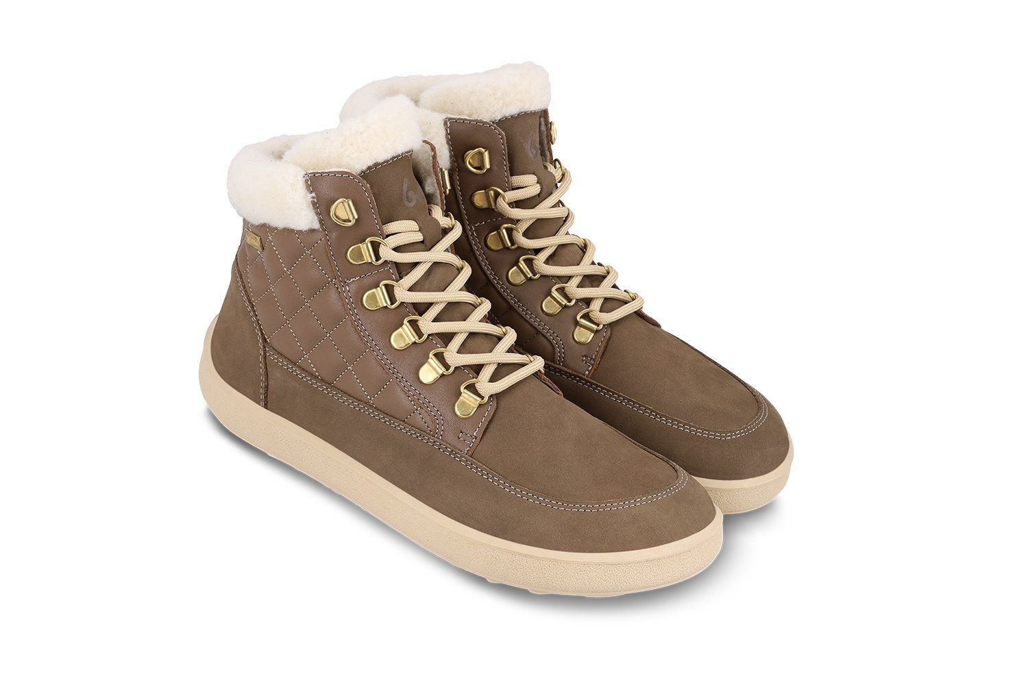 beLenka | Winter Barfußschuhe Olivia | nutty brown
