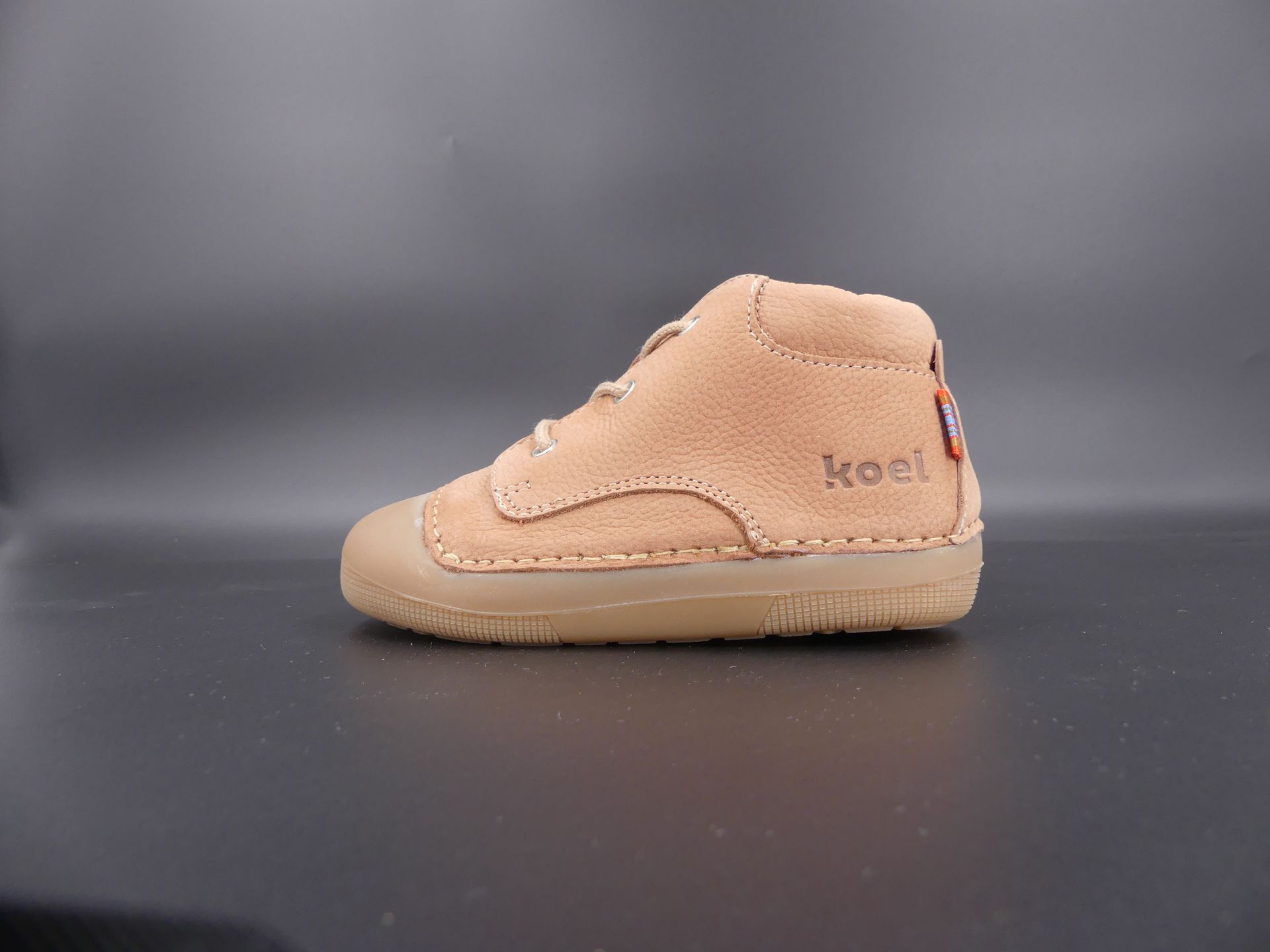 KOEL Baby Bare Avery Old Pink Lauflernschuhe für Mädchen aus Nubukleder
