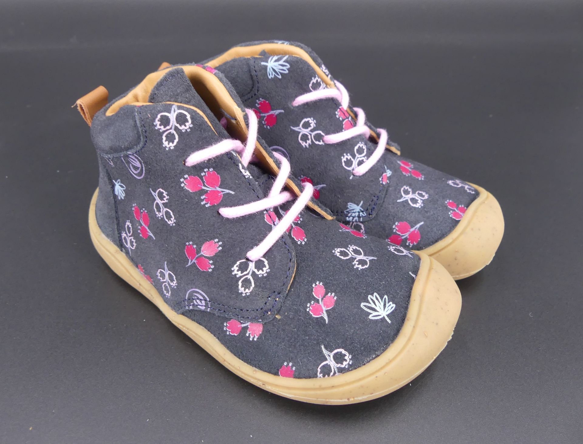 bLifestyle PangolinStyle baby Sommerblau Lauflernschuh aus Bioleder