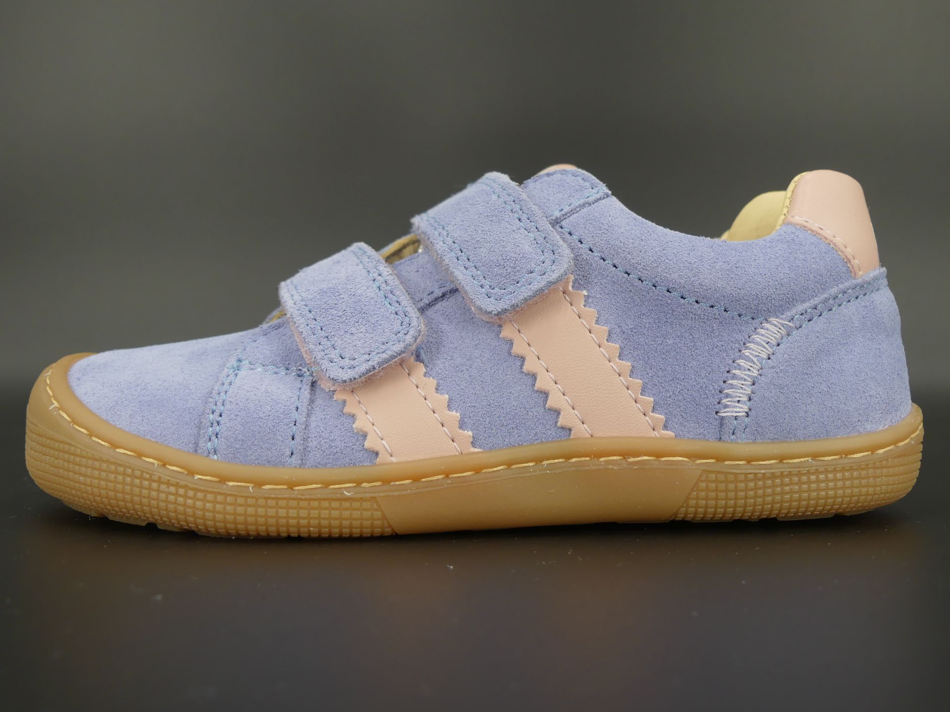 KOEL DENIS Lavendel Barfußsneaker Mädchen mit Klett