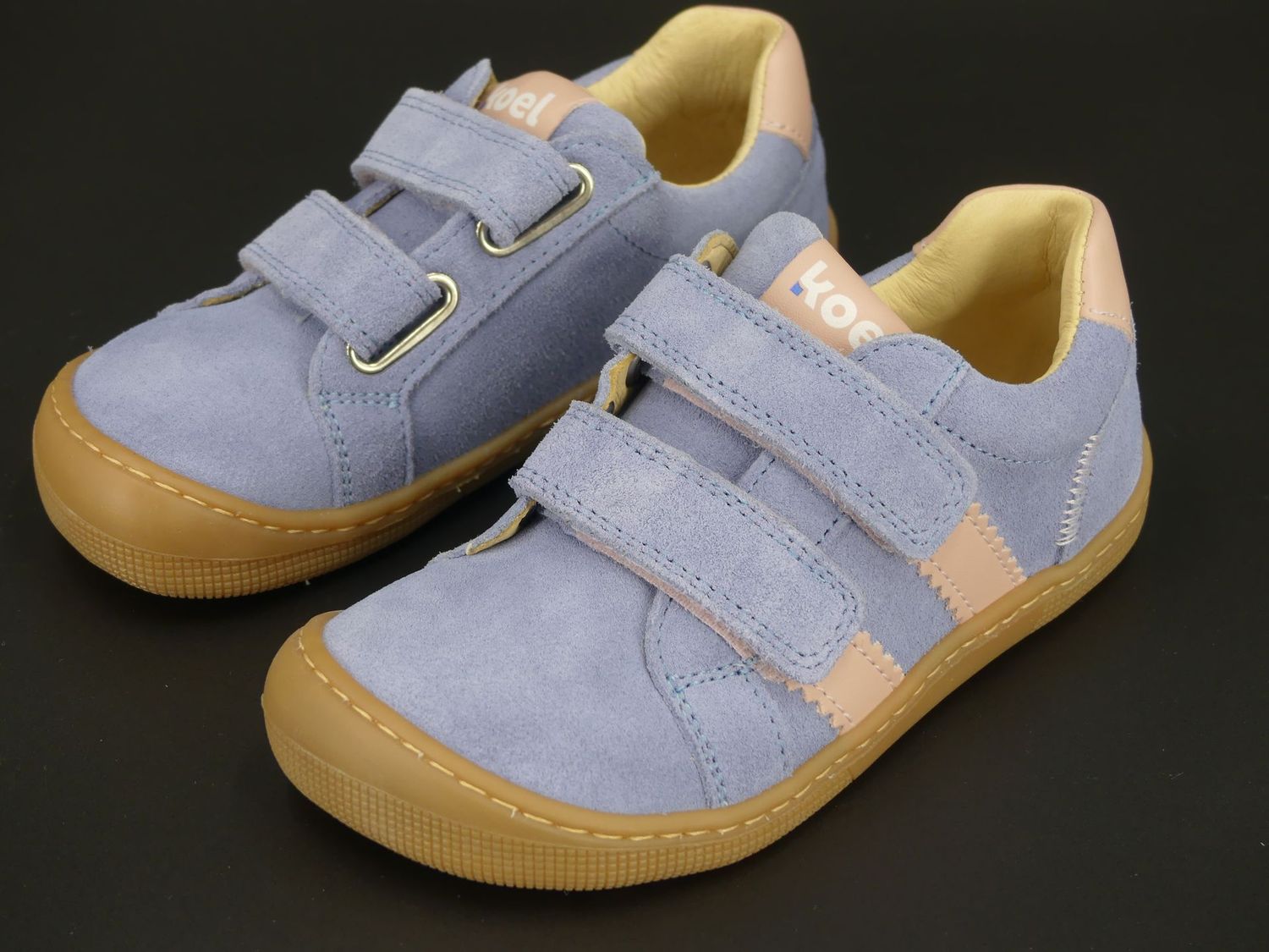 KOEL | DENIS Suede | lavendel KOEL DENIS Lavendel Barfußsneaker Mädchen mit Klett