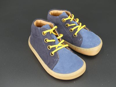 Froddo Barefoot | Frist Steps Laces | blue denim Froddo First Steps Blue Denim Lauflernschuhe Kinder