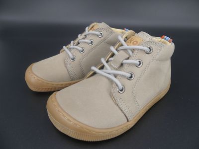 KOEL Deli 2.0 Grey Barfußschuhe Kinder aus Leder mit Schnürung