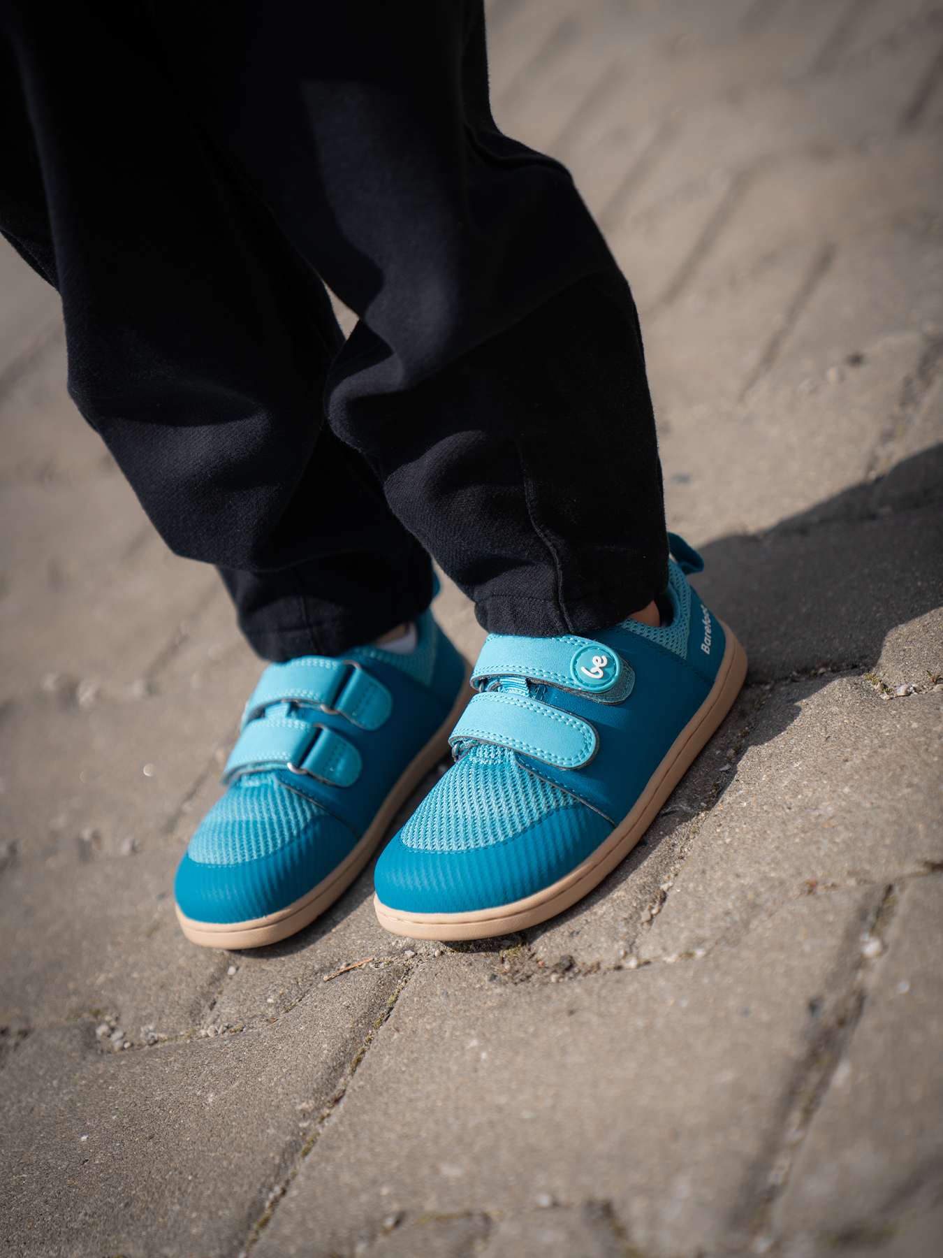 Be Lenka Bounty Aqua unisex Kinder Barfuß Sneaker für breite Kinderfüße