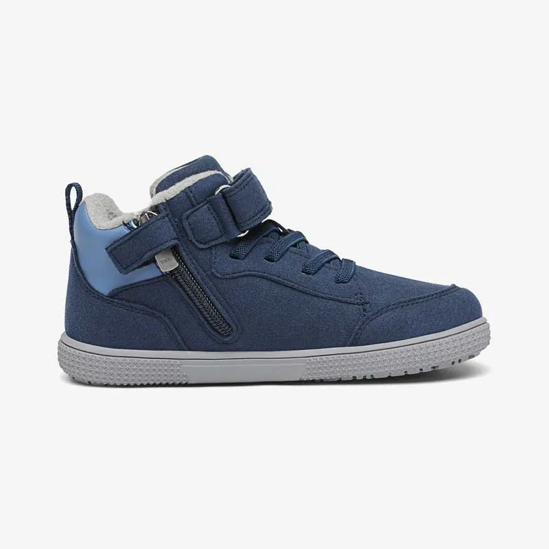 Saguaro Wonderland Winter-Barfußschuh Blau – seitliche Produktansicht