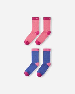 Reima Kindersocken Parit – Soft Coral (2er-Pack) Reima Parit Soft Coral Kindersocken aus Merinowolle im 2er-Pack